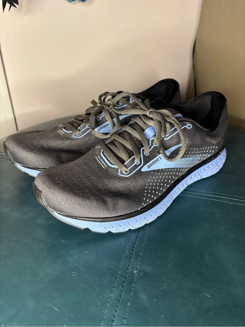 Brooks Black and Light Blue Women’s Running Shoes